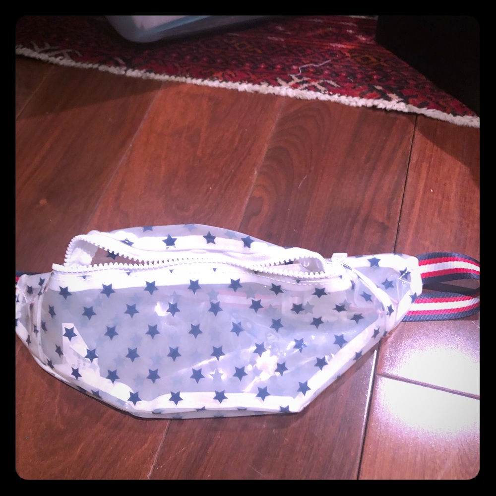 Red white and blue + stars Fanny pack